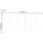Schwarzes Wandbett-Kopfteil aus Sperrholz, 240 x 1,5 x 80 cm von vidaXL, Kopf- und Fußteile - Ref: Foro24-811053, Preis: 66,4...