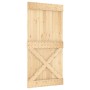 Puerta corredera con herrajes madera maciza de pino 100x210 cm | Foro24.es | Tu tienda online para hogar, jardín y más Foro24.es