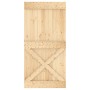 Puerta corredera con herrajes madera maciza de pino 100x210 cm | Foro24.es | Tu tienda online para hogar, jardín y más Foro24.es