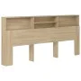 Sonoma oak headboard furniture 220x19x103.5 cm by vidaXL, Headboards and footboards - Ref: Foro24-811901, Price: 74,80 €, Dis...