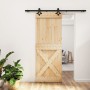 Puerta corredera con herrajes madera maciza de pino 80x210 cm by , Doors - Ref: Foro24-3203152, Price: 180,50 €, Discount: %