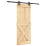 Puerta corredera con herrajes madera maciza de pino 80x210 cm by , Doors - Ref: Foro24-3203152, Price: 180,50 €, Discount: %