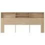 Kopfteilmöbel aus Sonoma-Eiche, 220 x 19 x 103,5 cm von vidaXL, Kopf- und Fußteile - Ref: Foro24-811901, Preis: 73,91 €, Raba...