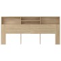 Kopfteilmöbel aus Sonoma-Eiche, 220 x 19 x 103,5 cm von vidaXL, Kopf- und Fußteile - Ref: Foro24-811901, Preis: 74,55 €, Raba...