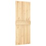 Puerta corredera con herrajes madera maciza de pino 80x210 cm by , Doors - Ref: Foro24-3203192, Price: 194,06 €, Discount: %