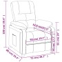 Sillón reclinable de tela negro | Foro24.es | Tu tienda online para hogar, jardín y más Foro24.es