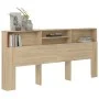 Kopfteilmöbel aus Sonoma-Eiche, 220 x 19 x 103,5 cm von vidaXL, Kopf- und Fußteile - Ref: Foro24-811901, Preis: 73,91 €, Raba...