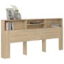 Kopfteilmöbel aus Sonoma-Eiche, 220 x 19 x 103,5 cm von vidaXL, Kopf- und Fußteile - Ref: Foro24-811901, Preis: 74,55 €, Raba...