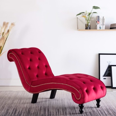 Diván de terciopelo rojo | Foro24.es | Tu tienda online para hogar, jardín y más Foro24.es