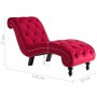 Diván de terciopelo rojo | Foro24.es | Tu tienda online para hogar, jardín y más Foro24.es