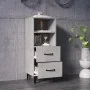 Aparador de madera contrachapada gris hormigón 34,5x34x90 cm de vidaXL, Aparadores - Ref: Foro24-812370, Precio: 58,04 €, Des...