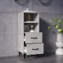 Aparador de madera contrachapada gris hormigón 34,5x34x90 cm de vidaXL, Aparadores - Ref: Foro24-812370, Precio: 58,76 €, Des...