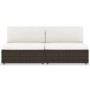 Sofá seccional de 2 plazas de ratán sintético marrón by , Modular outdoor sofas - Ref: Foro24-49513, Price: 178,56 €, Discoun...