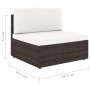 Sofá seccional de 2 plazas de ratán sintético marrón by , Modular outdoor sofas - Ref: Foro24-49513, Price: 178,56 €, Discoun...