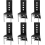 Sillas de comedor 6 unidades cuero sintético negro by , dining chairs - Ref: Foro24-274309, Price: 304,48 €, Discount: %