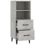 Aparador de madera contrachapada gris hormigón 34,5x34x90 cm de vidaXL, Aparadores - Ref: Foro24-812370, Precio: 58,04 €, Des...