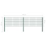 Panel de valla con postes hierro verde 3,4x0,8 m | Foro24.es | Tu tienda online para hogar, jardín y más Foro24.es