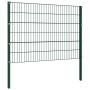 Panel de valla con postes de hierro verde 6,8x1,2 m | Foro24.es | Tu tienda online para hogar, jardín y más Foro24.es