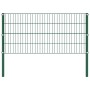 Panel de valla con postes hierro verde 13,6x0,8 m | Foro24.es | Tu tienda online para hogar, jardín y más Foro24.es