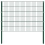 Panel de valla con postes de hierro verde 10,2x1,2 m | Foro24.es | Tu tienda online para hogar, jardín y más Foro24.es