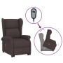 Sillón elevable tela marrón oscuro | Foro24.es | Tu tienda online para hogar, jardín y más Foro24.es
