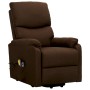 Silla de masaje elevable de tela marrón oscuro | Foro24.es | Tu tienda online para hogar, jardín y más Foro24.es