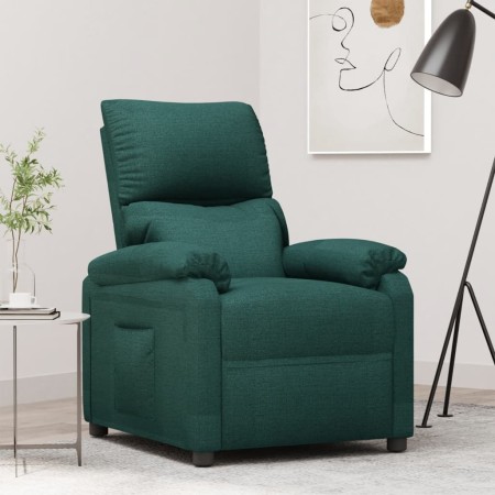 Sillón reclinable de tela verde oscuro | Foro24.es | Tu tienda online para hogar, jardín y más Foro24.es