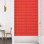 Paneles de pared 12 uds cuero sintético rojo 60x15 cm 1,08 m² von , Wandverkleidung - Ref: Foro24-343983, Preis: 29,84 €, Rab...