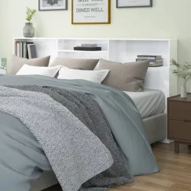 Glänzend weißes Kopfteilmöbel 220x19x103,5 cm von vidaXL, Kopf- und Fußteile - Ref: Foro24-811904, Preis: 70,16 €, Rabatt: %