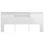 Mueble cabecero blanco brillante 220x19x103,5 cm de vidaXL, Cabeceros y pies de cama - Ref: Foro24-811904, Precio: 70,14 €, D...