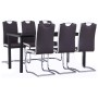 Juego de comedor 7 piezas cuero sintético marrón by , Furniture sets for kitchens and dining rooms - Ref: Foro24-3053071, Pri...