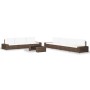 Juego de muebles de jardín 8 piezas ratán sintético marrón de , Conjuntos de jardín - Ref: Foro24-3054591, Precio: 858,25 €