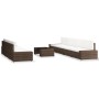 Juego de muebles de jardín 8 piezas ratán sintético marrón de , Conjuntos de jardín - Ref: Foro24-3054591, Precio: 858,25 €