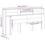 Mueble cabecero blanco brillante 220x19x103,5 cm de vidaXL, Cabeceros y pies de cama - Ref: Foro24-811904, Precio: 70,14 €, D...