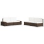 Juego de muebles de jardín 4 piezas ratán sintético marrón | Foro24.es | Tu tienda online para hogar, jardín y más Foro24.es