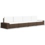 Juego de muebles de jardín 4 piezas ratán sintético marrón | Foro24.es | Tu tienda online para hogar, jardín y más Foro24.es