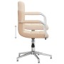 Silla de oficina giratoria de tela color crema | Foro24.es | Tu tienda online para hogar, jardín y más Foro24.es