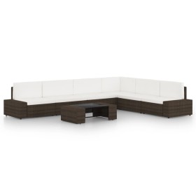 Juego de muebles de jardín 7 piezas ratán sintético marrón by , Garden sets - Ref: Foro24-3067159, Price: 673,30 €, Discount: %