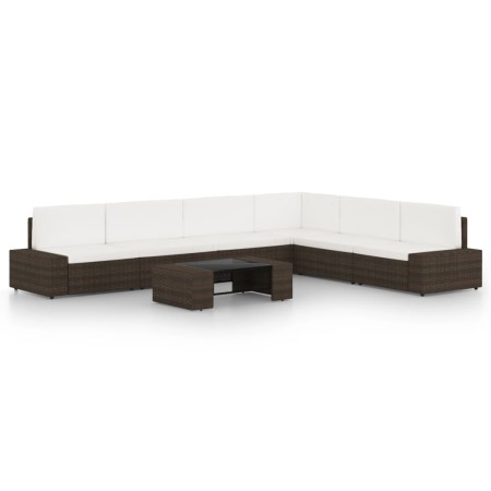 Juego de muebles de jardín 7 piezas ratán sintético marrón | Foro24.es | Tu tienda online para hogar, jardín y más Foro24.es