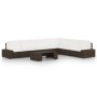 Juego de muebles de jardín 7 piezas ratán sintético marrón de , Conjuntos de jardín - Ref: Foro24-3067159, Precio: 673,30 €