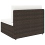 Juego muebles de jardín 5 pzas y cojines ratán sintético marrón de , Conjuntos de jardín - Ref: Foro24-3067152, Precio: 492,58 €