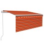 Toldo retráctil automático con persiana naranja y marrón 3x2,5m | Foro24.es | Tu tienda online para hogar, jardín y más Foro24.es