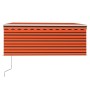 Toldo retráctil automático con persiana naranja y marrón 3x2,5m | Foro24.es | Tu tienda online para hogar, jardín y más Foro24.es