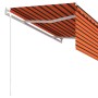 Toldo retráctil automático con persiana naranja y marrón 3x2,5m | Foro24.es | Tu tienda online para hogar, jardín y más Foro24.es