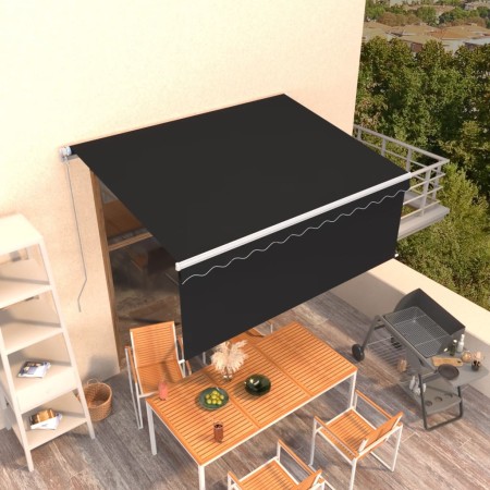 Toldo retráctil manual con persiana gris antracita 3,5x2,5 m | Foro24.es | Tu tienda online para hogar, jardín y más Foro24.es