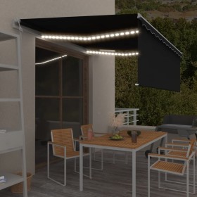 Toldo automático persiana LED y sensor viento