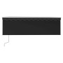Toldo automático persiana LED y sensor viento antracita 4x3 m by , Awnings - Ref: Foro24-3069314, Price: 663,53 €, Discount: %