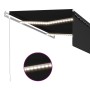 Toldo automático persiana LED y sensor viento antracita 4x3 m by , Awnings - Ref: Foro24-3069314, Price: 663,53 €, Discount: %