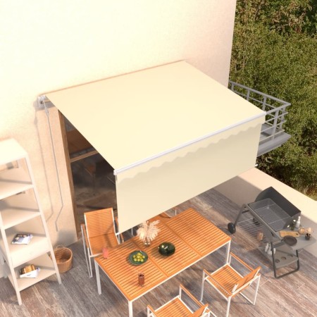 Toldo retráctil automático con persiana crema 3,5x2,5m by , Awnings - Ref: Foro24-3069287, Price: 336,43 €, Discount: %