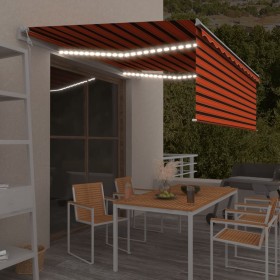 Toldo automático persiana LED ysensor de viento